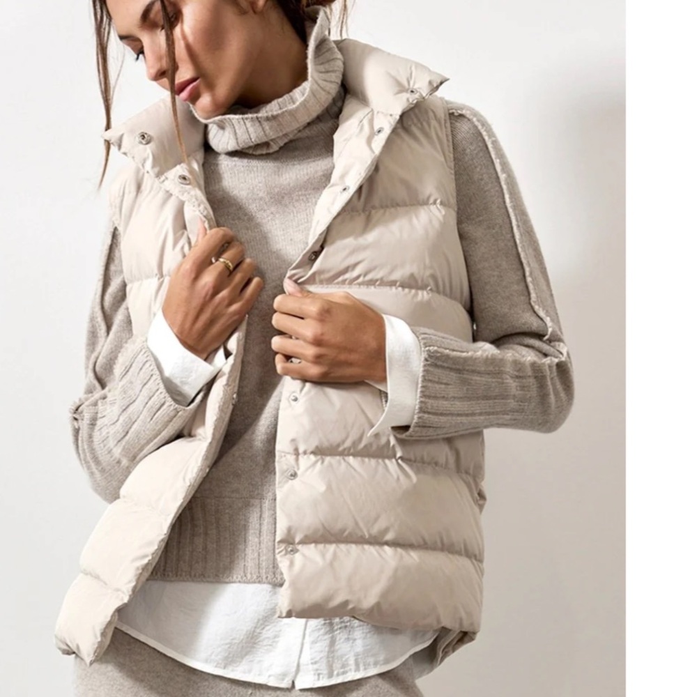 Brochu Walker Anders Down Vest ~ Stone